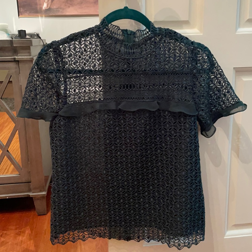 Super cool dark green blouse